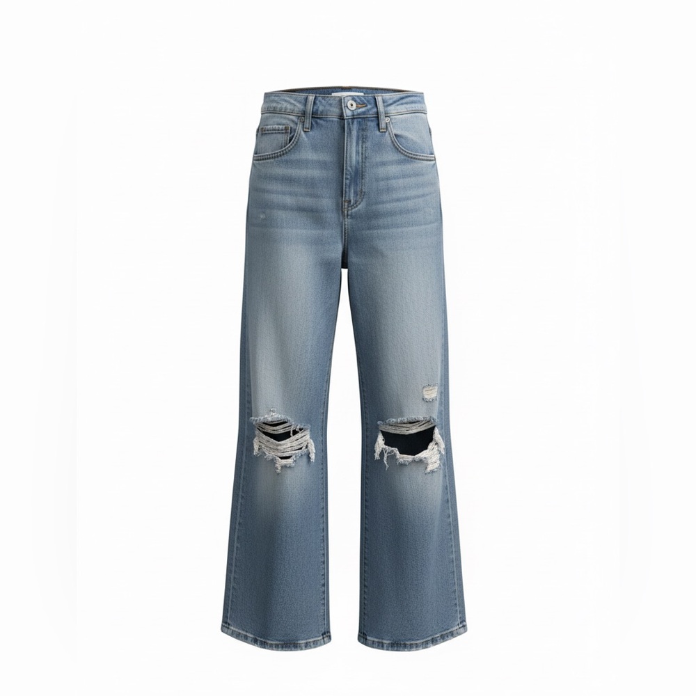 Hidden Faded Blue Ripped Jeans